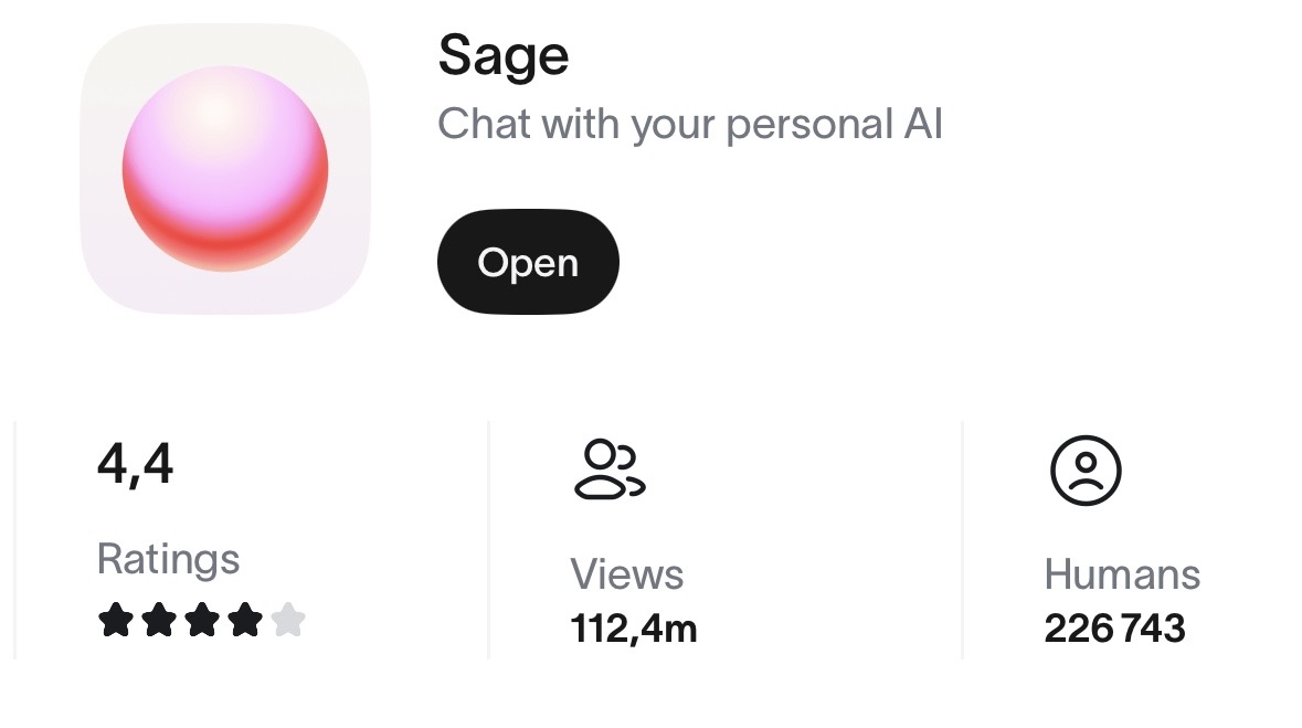 Sage — #1 AI app on World